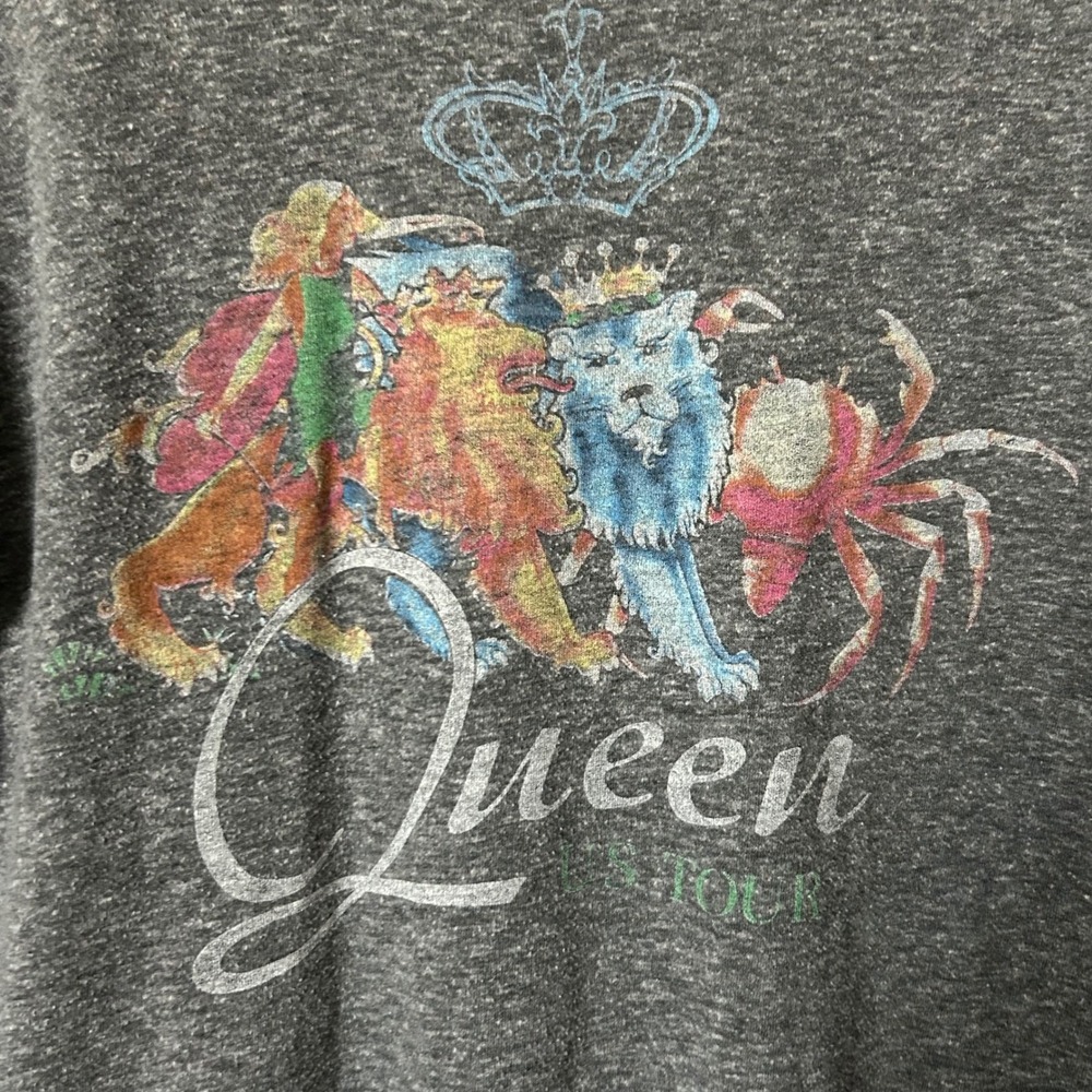 Daydreamer Queen US Tour Merch Graphic Tee Oversized Grey Heather Size Small - Picture 4 of 6